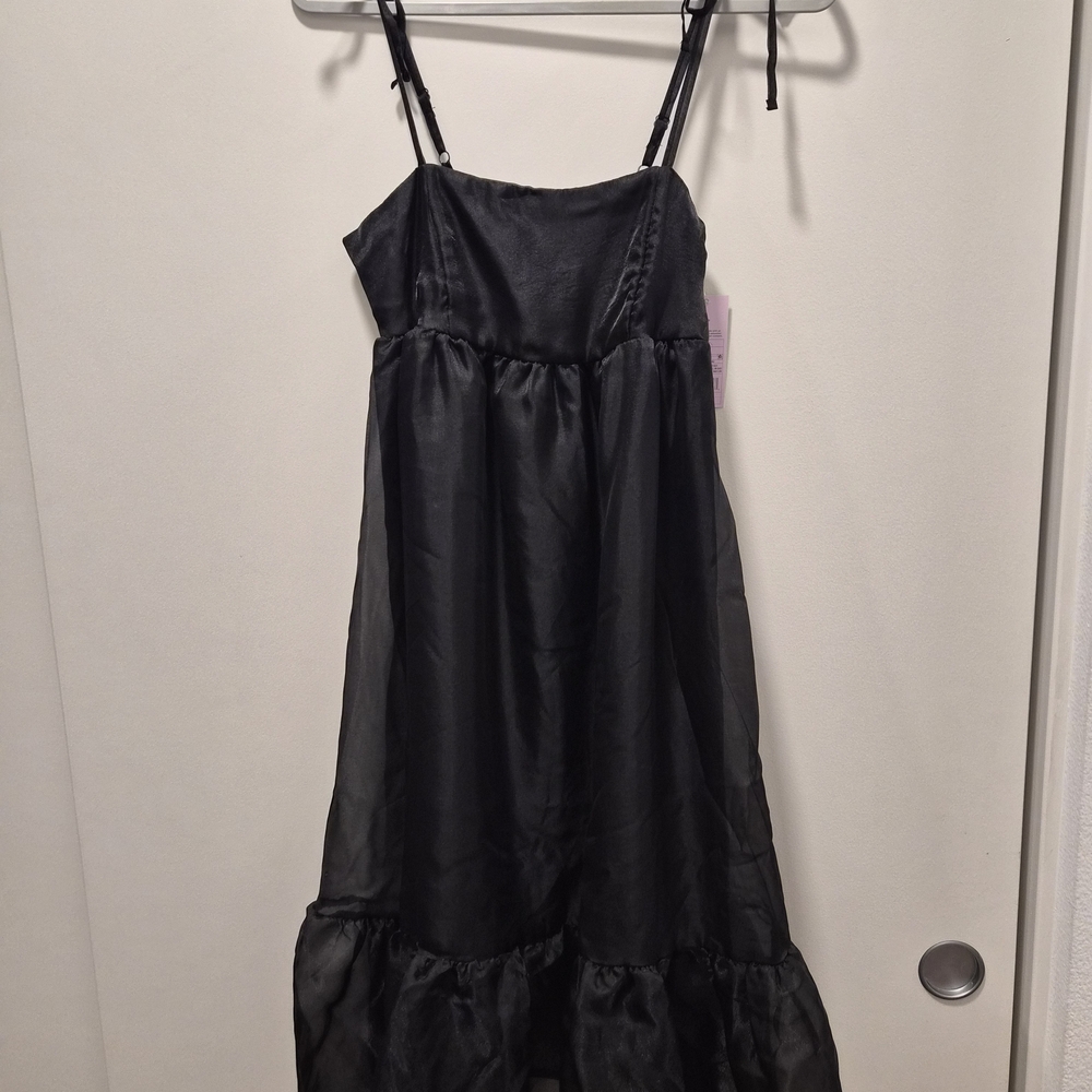 Wild Fable Black Midi Dress